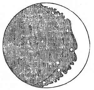 The first drawing of the Moon