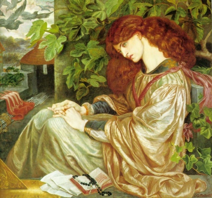 La Pia de' Tolomei, by Dante Gabriel Rosetti [1868-80] (Public Domain Image)