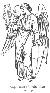 Angel crest of Tuite, Bart. co. Tip.
