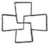 FIG. 19. CROSS ON A RUNIC STONE FROM SWEDEN. (LUDWIG MÜLLER, p. 94, fig. a.)