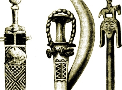 African Objects [19th cent.--Wikimedia] (Public Domain Image)