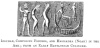 IZDUBAR, COMPOSITE FIGURES, AND HASISADRA (NOAH) IN THE ARK; FROM AN EARLY BABYLONIAN CYLINDER.