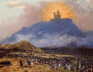 Moses on Mount Sinai, by Jean-Leon Gerome [19th cent.] (Public Domain Image)
