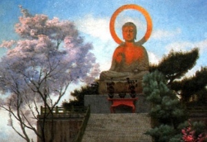 Detail of Japanese Imploring a Divinity, by Jean-Leon Gerome  [19th cent.] (Public Domain Image)