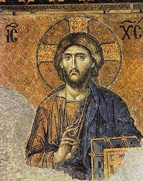 Christ the Pantocrator, Hagia Sophia [12th Cent.] (Public Domain Image)