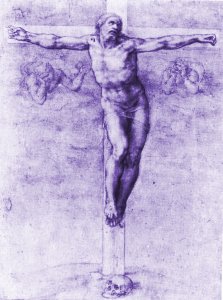 Michelangelo: Christ on the Cross [1541] (Public Domain Image)