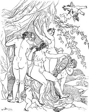 Venus, Diana, and Pallas visit Proserpina.