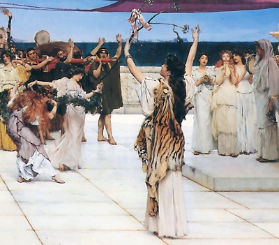 A Dedication to Bacchus, Alma-Tadema Laurence [1889] (Public Domain Image)
