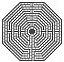 FIG. 48.—Labyrinth in Amiens Cathedral. (Gailhabaud.)