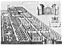 Fig 117. Gardens of Trinity College, Oxford, with Labyrinth. (W. Williams, 1732).