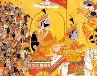 Krishna and Arjuna (Public Domain Image)