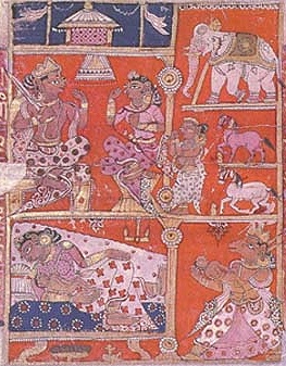 Jain wall painting, [pre-20th c.] (Public Domain Image)