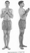 Stitha-Prarthanasana, or Prayer Pose