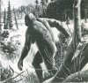 40: Artist's conception of a female Sasquatch. (Morton Kunstler)