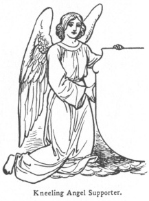 Kneeling Angel Supporter.
