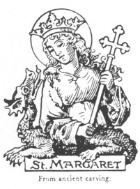 St. Margaret. From ancient carving.