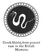 Greek Shield, from painted vase in the British Museum.