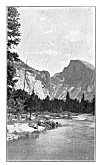 HALF DOME (TIS-SA'-ACK),<BR>
 5,000 Feet.<BR>
 Named for a woman In Indian mythology who was turned to stone for quarreling with her husband. See ''Legend of Tis-sa'-ack.''