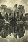 CATHEDRAL SPIRES (OR PU-SEE-NA CHUCK-AH) AND CATHEDRAL ROCKS<BR>
 <I>Photo A. C. Pillsbury</I>