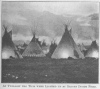 AT TWILIGHT THE TIPIS WERE LIGHTED UP BY BRIGHT INSIDE FIRES.