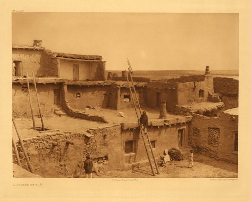 A corner of Zuñi: photograph by Edward S. Curtis