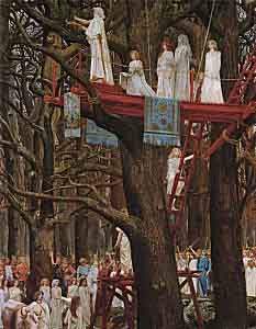 Druids Cutting the Mistletoe on the Sixth Day of the Moon, by Henri Paul Motte [ca. 1890-1900] (Public Domain Image)