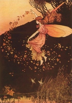 Autumn Fairy [1918] (Public Domain Image)