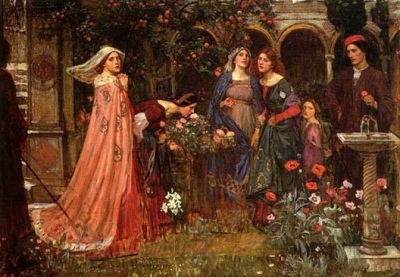 The Enchanted Garden, by John William Waterhouse [1916] (Public Domain Image)
