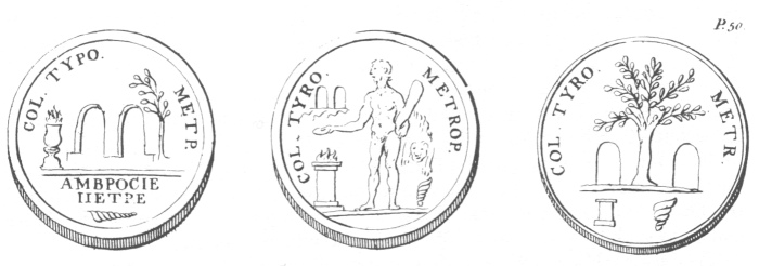 Coins of the city of Tyre