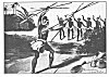 SPEAR THROWING CONTEST.<br> <i>By courtesy Paradise of the Pacific</i>.
