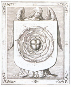 Van der Heyden, detail fom Sigillum Lutheri, Strasbourg  [1617] (Public Domain Image)