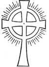 Figure 2. The Symbol of the Rosy Cross. (Conventionalized)
