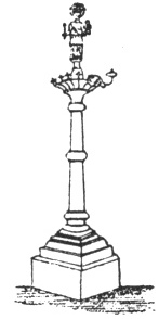 FIG. 53. COLUMN OF HILDESHEIM. (KRATZ. Der Dom au Hildesheim, 2nd part, pl. vii., fig. 2.)