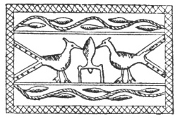 FIG. 56. BUCKLE FROM EPRAVE. (A. BEQUET. Soc. arch. de Namur, vol. xv., p. 315.)