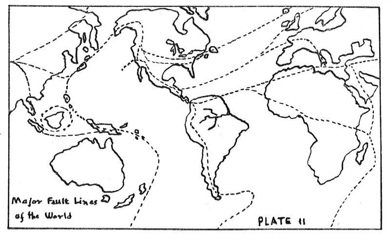 World Map Fault Lines